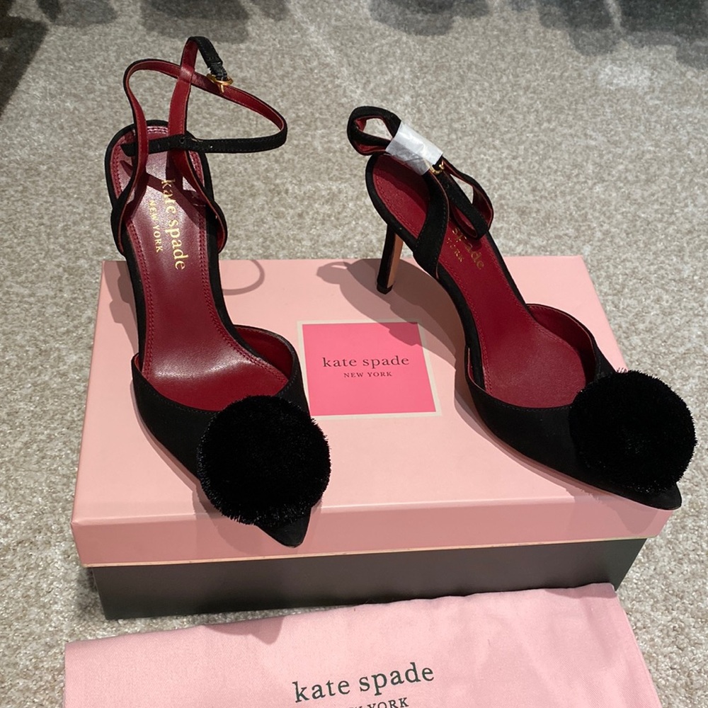 Kate Spade Pom Heels - Size 6